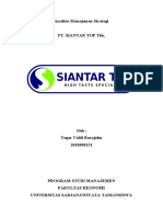 Analisis Manajemen Strategi PT. Siantar Top (STTP)