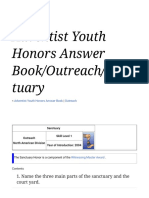 Adventist Youth Honors Answer Book/Outreach/Sanc Tuary: 1. Name The Three Main Parts of The Sanctuary and The Court Yard