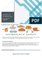 Safety at Workplace: Eld-2013 Facilitating Training Prof. Andre Violante by - Gurjant Singh