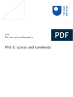 Metric Spaces and Continuity m303 - 4