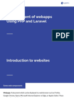 Development of Webapps Using PHP and Laravel