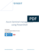 Azure Sentinel MGMT Using PowerShell