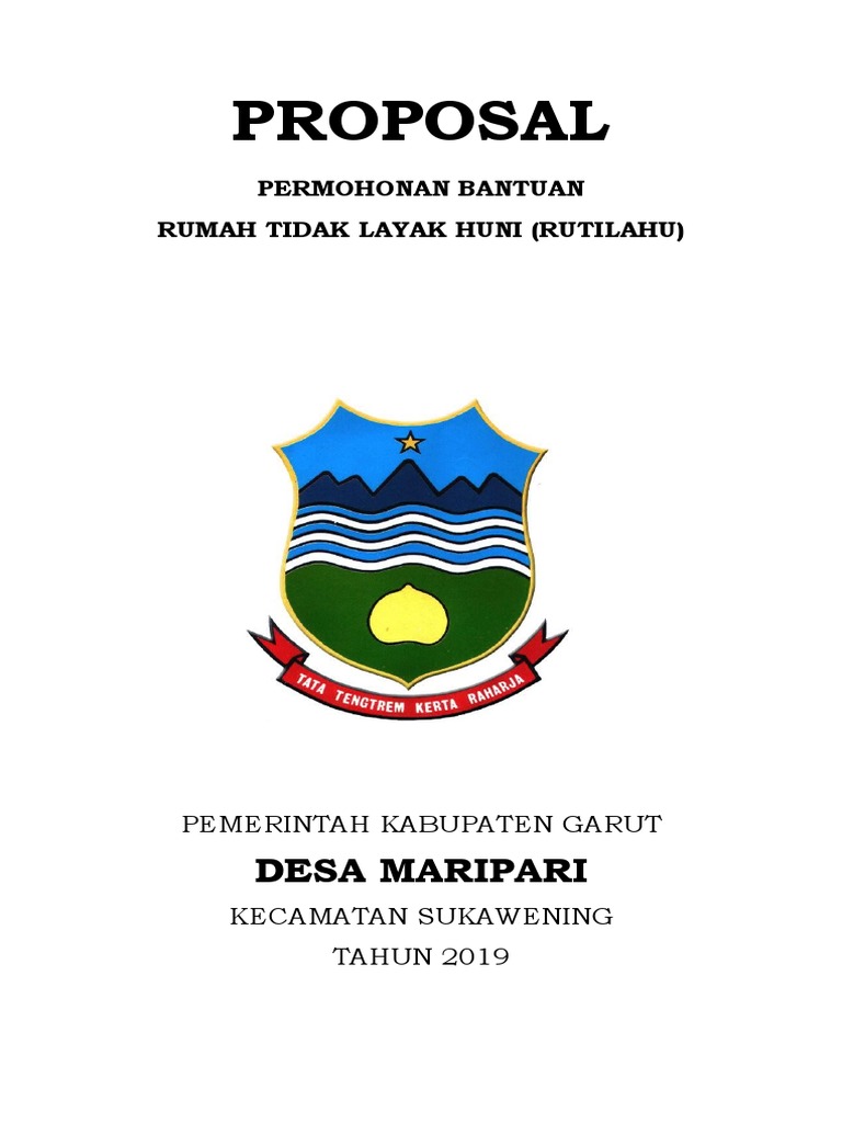 Permohonan RUTILAHU Desa Maripari | PDF | Memasak, Makanan, & Anggur ...
