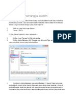 Membuat Format Tanggal Kustom Di Excel 2013