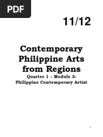 Module 3 On Contemporary Philippine Arts From The Regions 1st Quarter