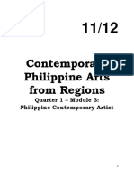 Module 3 On Contemporary Philippine Arts From The Regions 1st Quarter