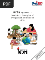 Quarter 1 - Module 1: Principles of Design and Elements of Arts