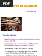 Industrial Engg and Management - Capacity Planning