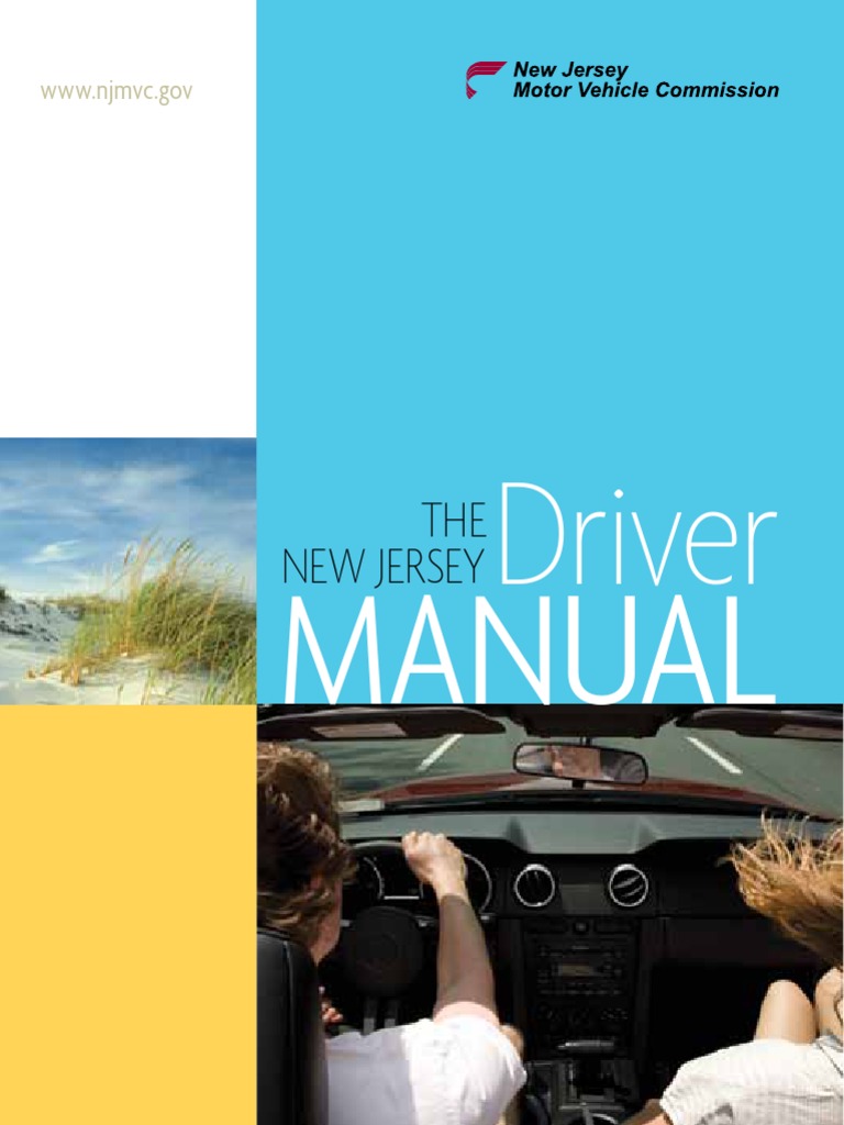 NJ Driver's Manual Driver's License Driving