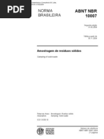 NBR 10007 NB 1068 - em de Residuos