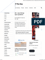 60+ Java Strings Quiz Questions