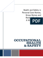 Health and Safety in Personal Care Homes