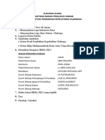 SUSUNAN ACARA Pelantikan Hima