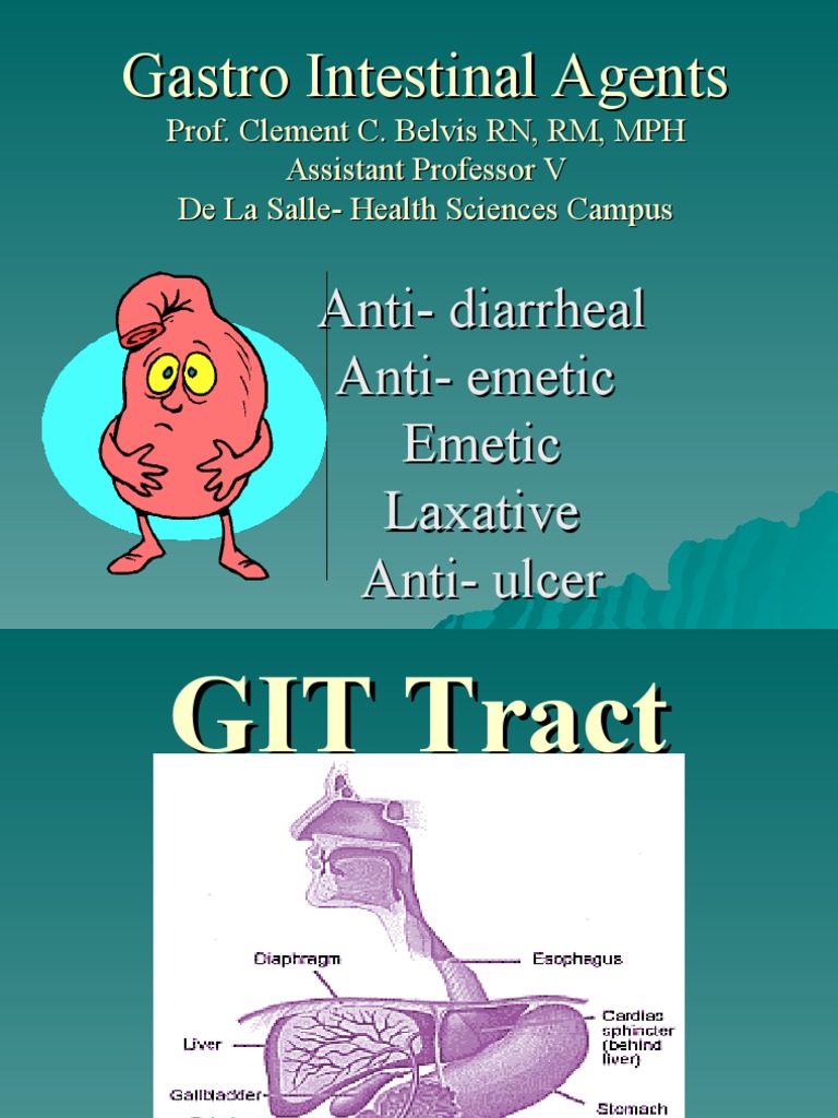 GIT Agents | PDF | Diarrhea | Clinical Medicine
