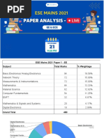 ESE Mains EE & ECE Analysis