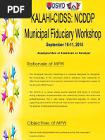 KALAHI-CIDSS: Presentation For Municipal Fiduciary Workshop