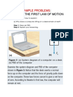 Fbds and The First Law of Motion: Sample Problems