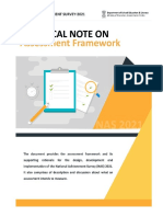 Assessment Framework and Technical Note