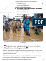 Terus diguyur hujan, 80 rumah di Batang-Jateng terendam banjir - ANTARA News