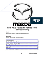 Mazda NC MX-5 PRHT Removal