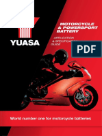 Motorcycle Application Yuasa 2017