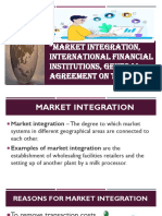 Market Integration, International Financial Institutions, General Agreement On Trade