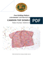 Camden Top Down Cardi: Free Knitting Pattern