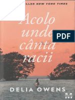 Acolo Unde Cântă Racii by Delia Owens - pdf