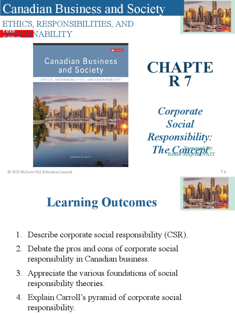 Chapte R7: Corporate Social Responsibility: The Concept | PDF ...