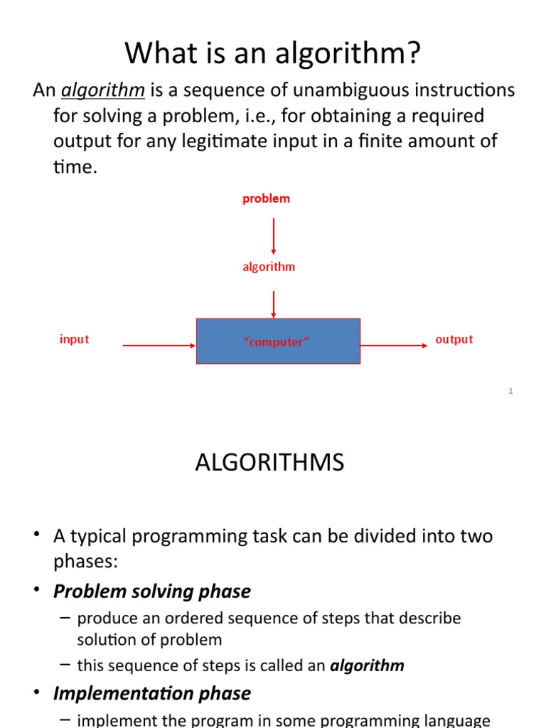 Unit-1 Algorithms | PDF | Algorithms | Mathematical Logic