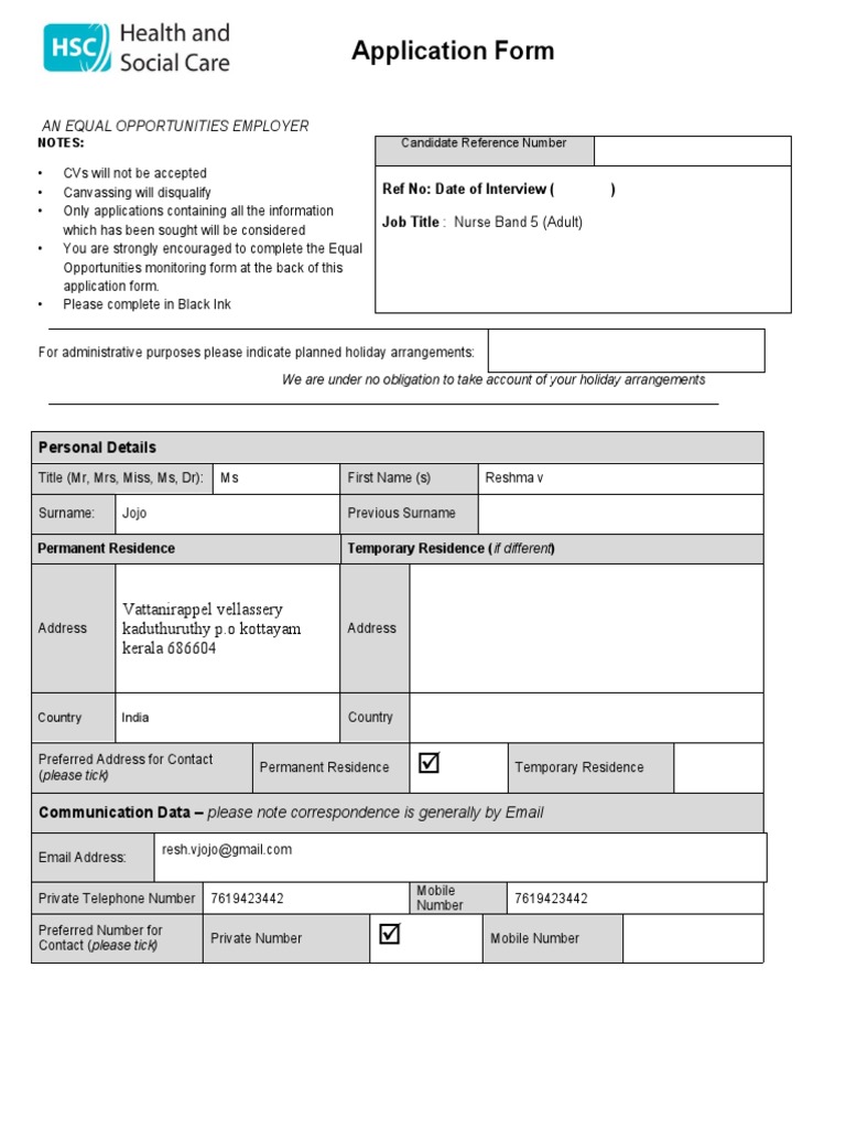 Application Form - International Recruitment Ref Amended 4 Nov 2020 ...