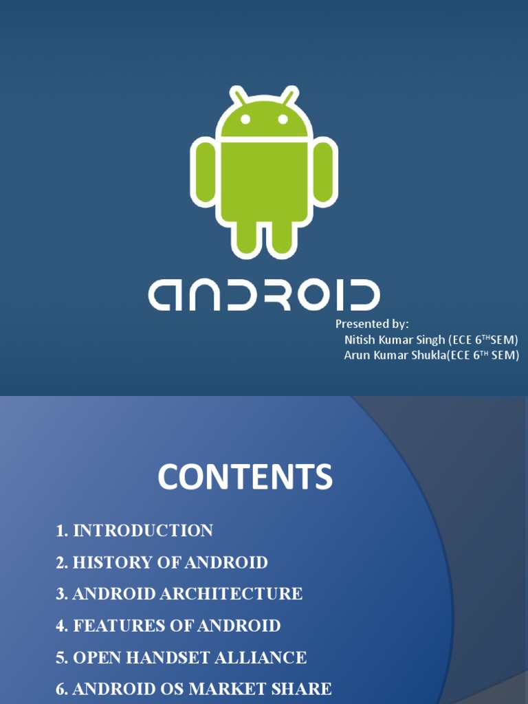 Power Point Presentation Android Technology | PDF | Android (Operating ... image.
