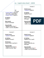 Lesson Plans - Capital Letters Book 1: ABCDE