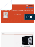 Check Point Cyber Security Administrator (CCSA) v1.0 Training