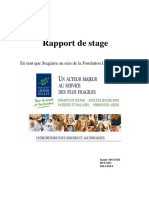 Rapport de Stage Samir Fondation Leopold Bellan