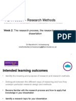 PLAN 30091 - Research Methods: Week 2: The Research Process, The Research Proposal &