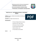 Determinación del contenido graso del ungurahui