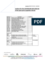 Installation Procedure For The: ALVEOLAB ALB-1010 Kit