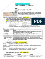 Cash Flow Forecasting