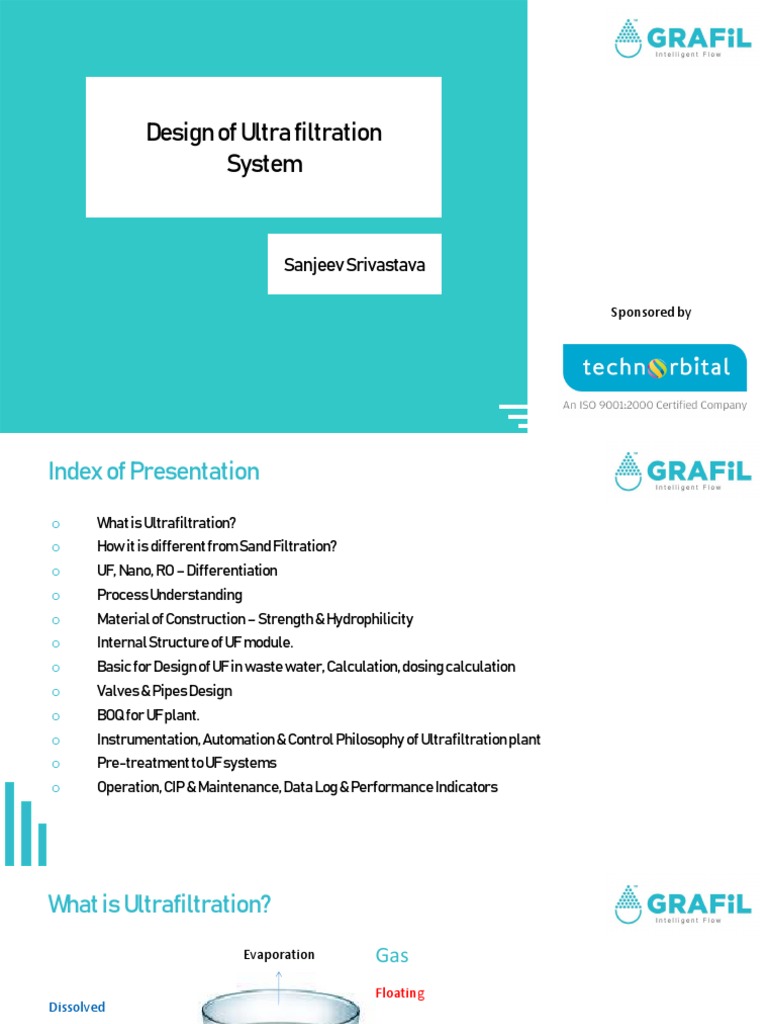 Ultrafiltration System Design Overview | PDF | Membrane | Chemistry