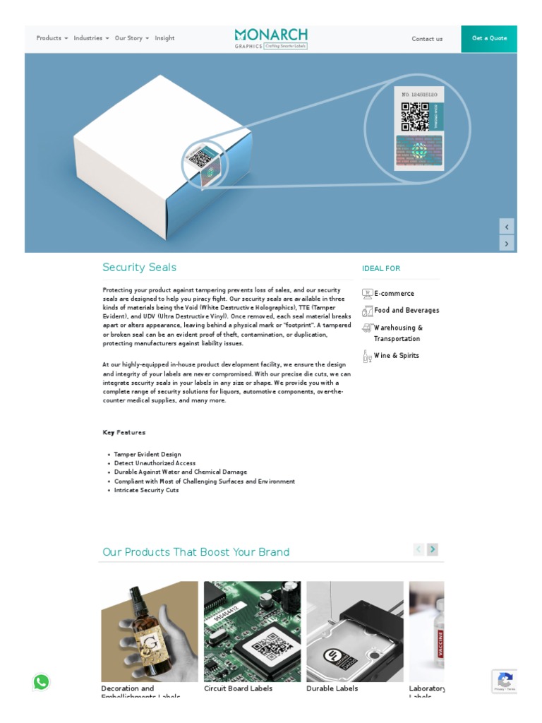 Tamper Proof Security Barcode Labels | Free Shipping - View #4