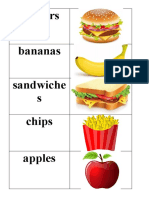 Burgers Bananas Sandwiche S Chips Apples