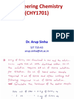 Engineering Chemistry (CHY1701) : Dr. Arup Sinha