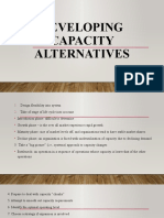 Chapter 5 Developing Capacity Alternatives (Clara)