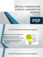 Critical Thinking and Clinical Judgment in Nursing