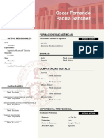 Oscar Fernando Padilla Sanchez: Datos Personales Formaciones Académicas