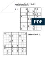 Challenging Sudoku Puzzles - Book 8 Sudoku Puzzle 1