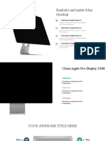 Realistic and Matte Imac Mockup: Lorem Ipsum Is Simply Dummy Text
