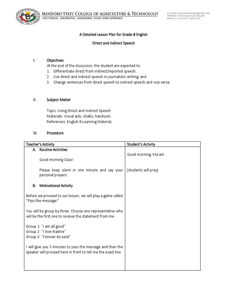A Comprehensive Guide to Teaching Direct and Indirect Speech through