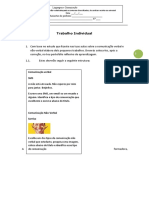 Comunicação Verbal e Não Verbal